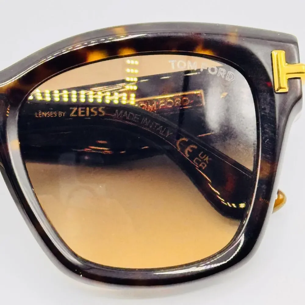 Tom Ford Sunglasses FT1329 52F Havana Butterfly Brown Gradient 53-20-140mm Italy